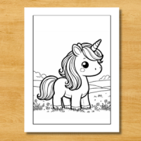 Unicorn Coloring Book: A Magical Unicorn Coloring Book for Young Artists (Ages 4+)