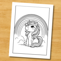 Unicorn Coloring Book: A Magical Unicorn Coloring Book for Young Artists (Ages 4+)